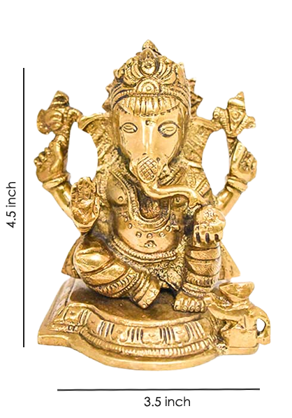 Ganesha Inch Panchdhatu Murti