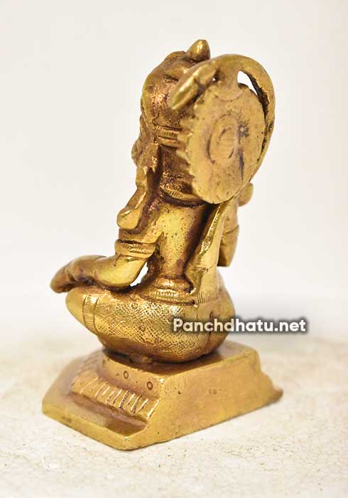 Hanuman Sitting Side Panchdhatu Murti