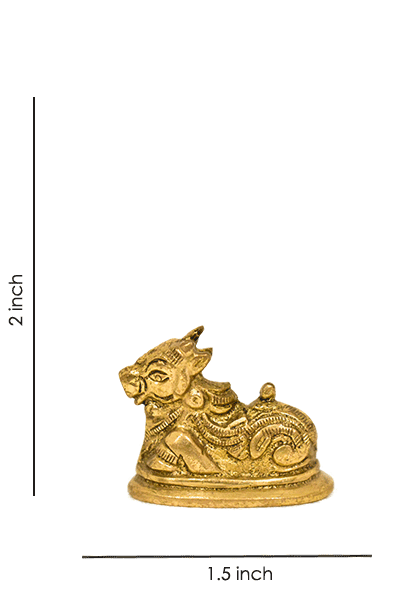 Nandi Maharaj Inch Panchdhatu Murti Nandi Maharaj Inch Panchdhatu Murti