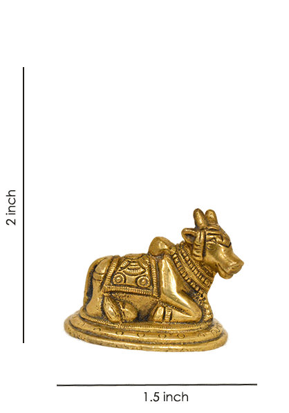 Nandi Maharaj Inch Panchdhatu Murti