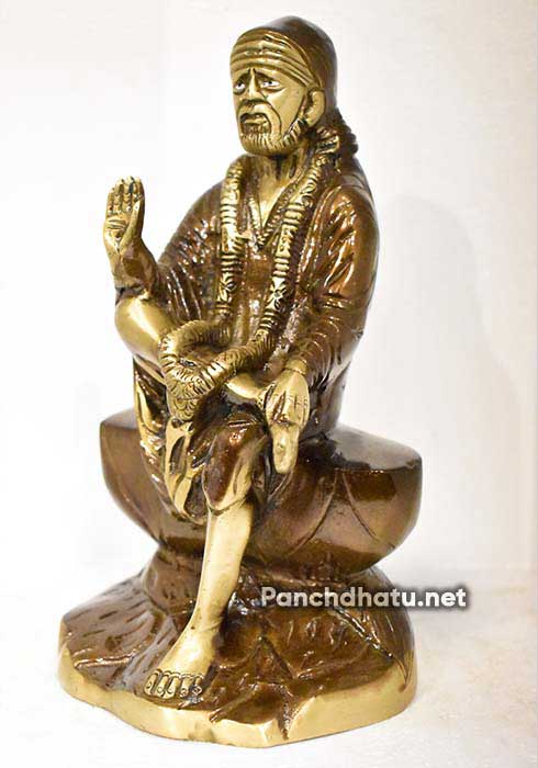 Sai Baba Left Panchdhatu Murti
