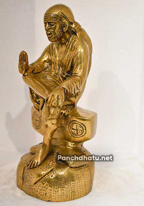 Sai Baba Left Panchdhatu Murti