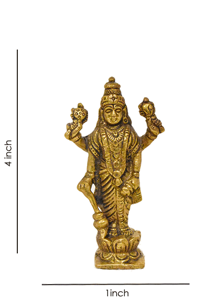 Vishnu ji Inch Panchdhatu Murti